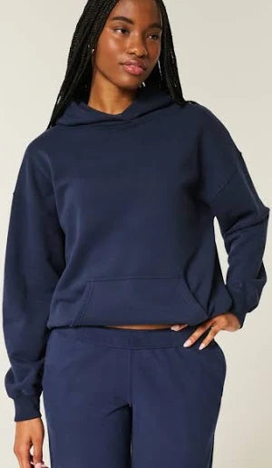 Navy blue oversized hoodie