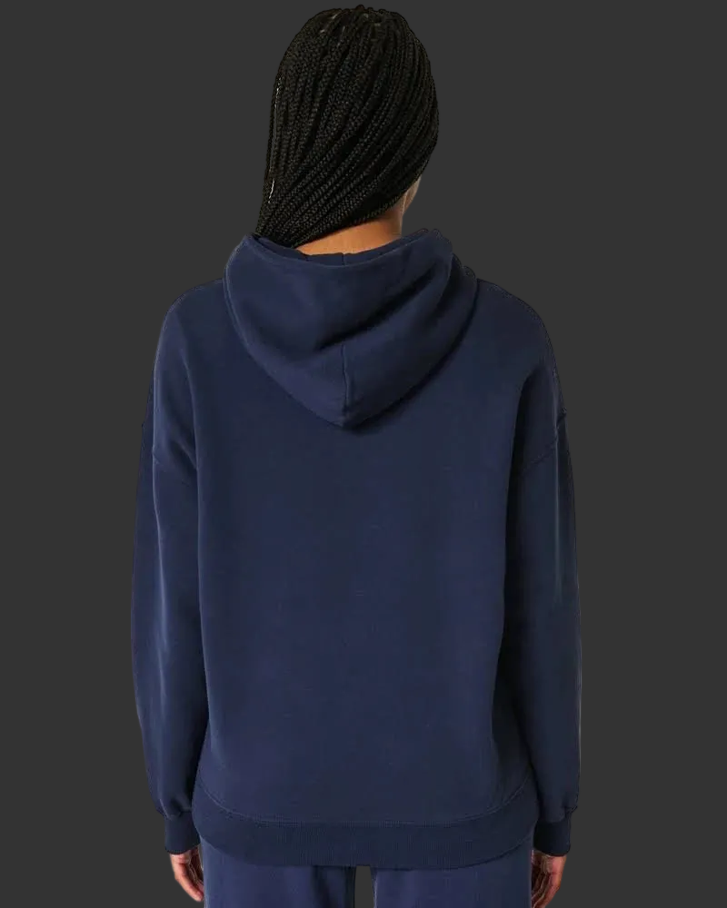 Navy blue oversized hoodie